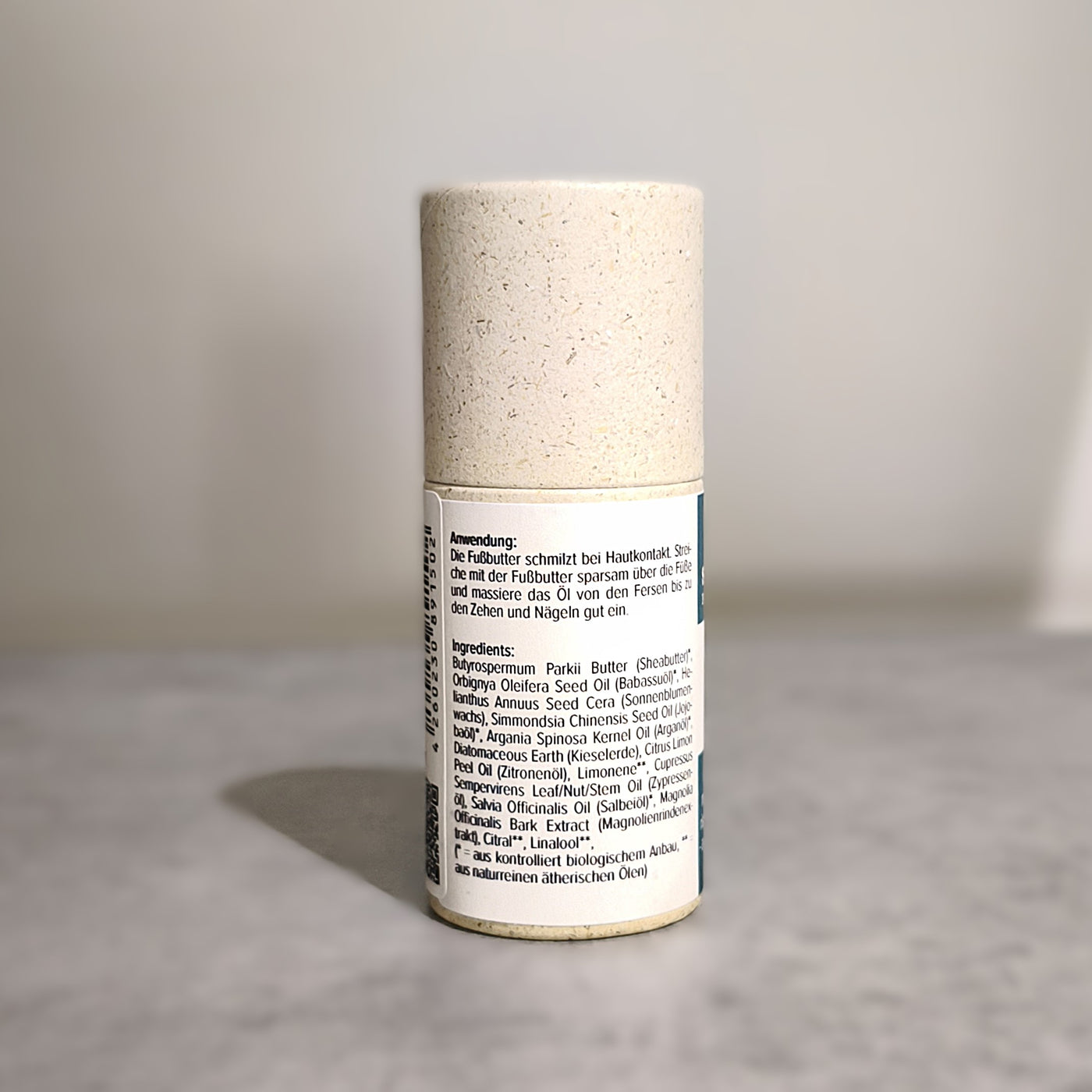 Fußbutter-Stift 47g, Foot Stick Zypresse, natürliche Inhaltsstoffe, zart schmelzend