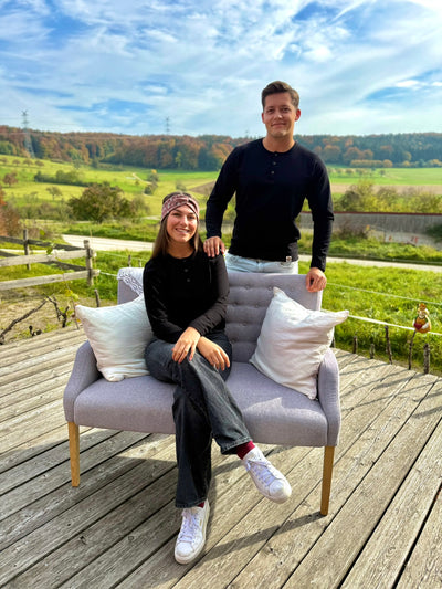 Langarmshirt, Knopfleiste, Schwabenpower