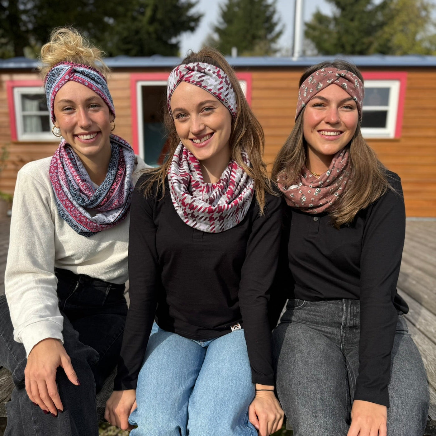 Rundschal "Silberbeere"