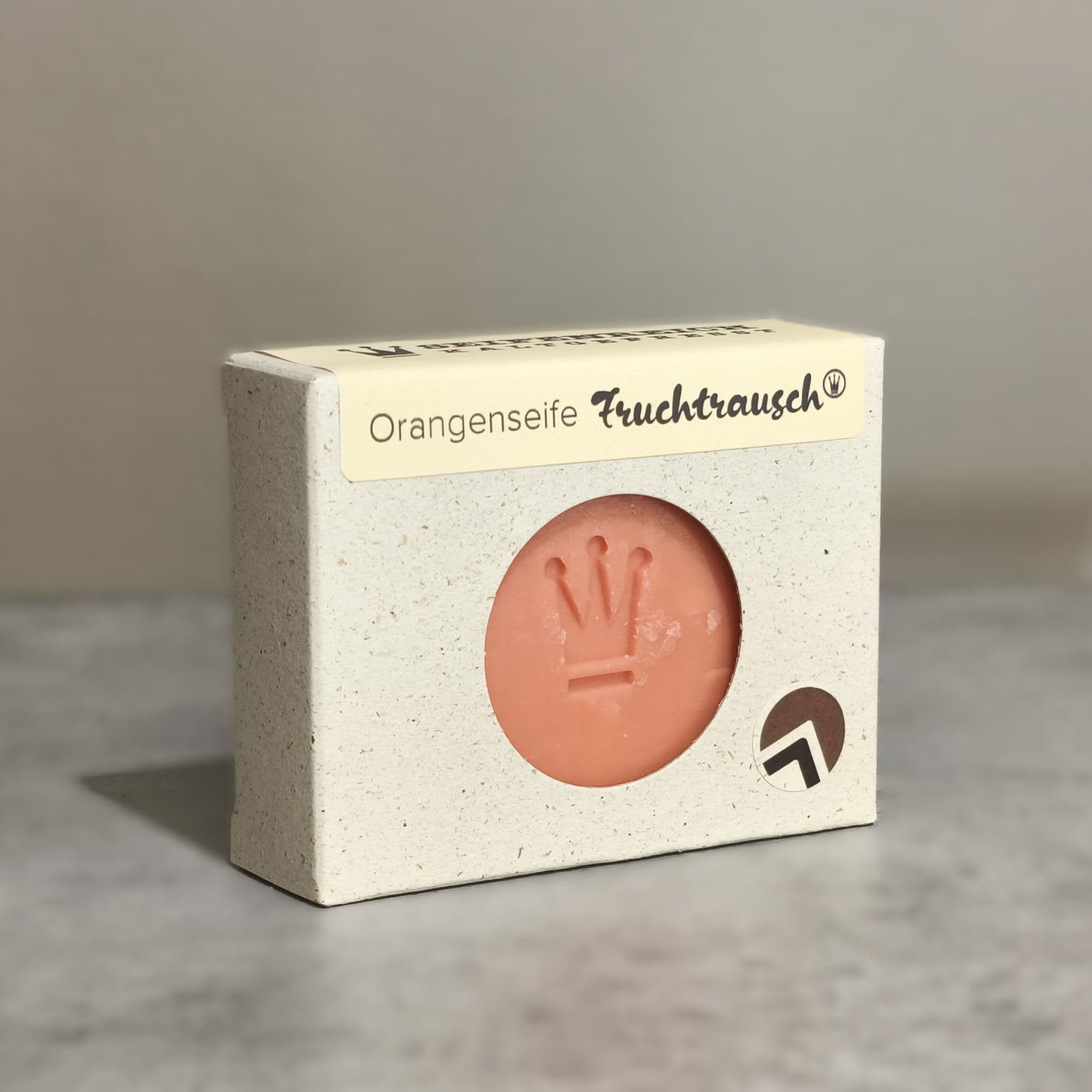 handgesiedete Naturseife Orangenseife Fruchtrausch, bio, vegan, natürlich, albgemacht, 100g Frischegewicht