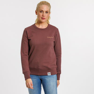 Damen Sweat - Schriftzug beige