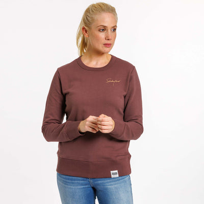 Damen Sweat - Schriftzug beige