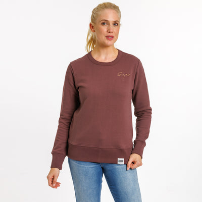 Damen Sweat - Schriftzug beige