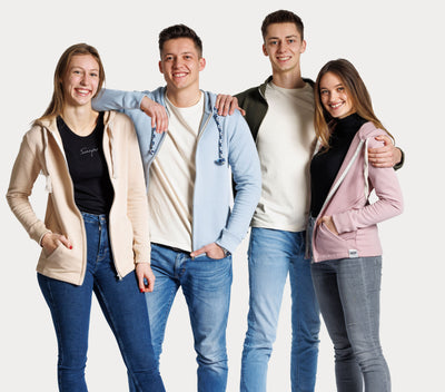 Herren Sweatjacke mit Kapuze