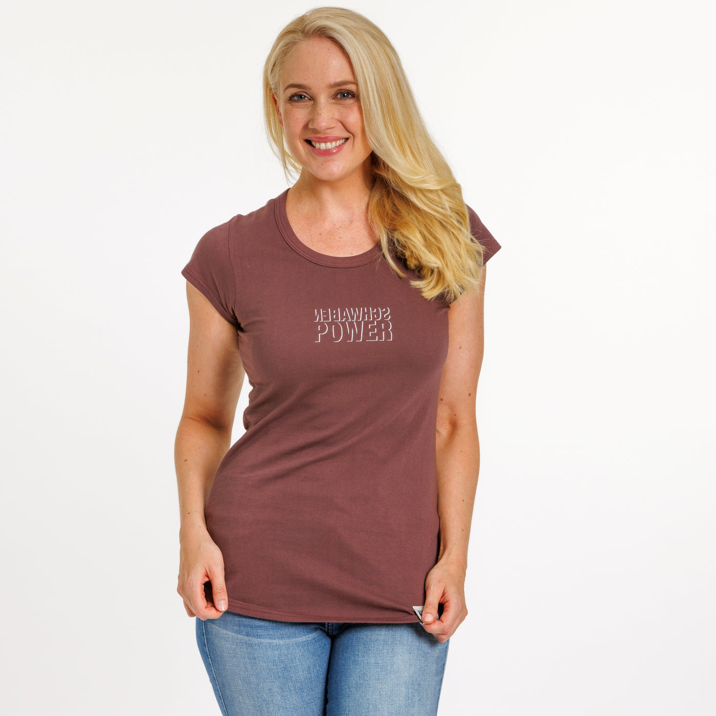 Damen T-Shirt - Schwabenpower Shadow Front