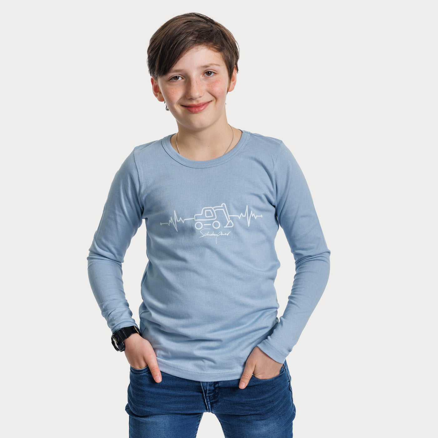 Kinder Langarm-Shirt "Bagger"